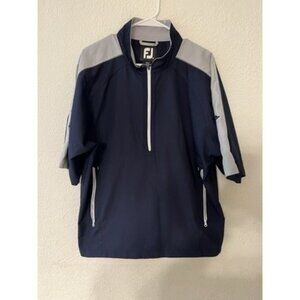 Footjoy Men's Half Zip Golf Pullover Shirt Jacket Windbreaker Medium.